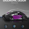 1 PC New Hyperspeed USB Gaming Mouse RGB Backlit Ergonomic Gaming Mice 7D Esports Wired Mouse for Laptop PC Gamer