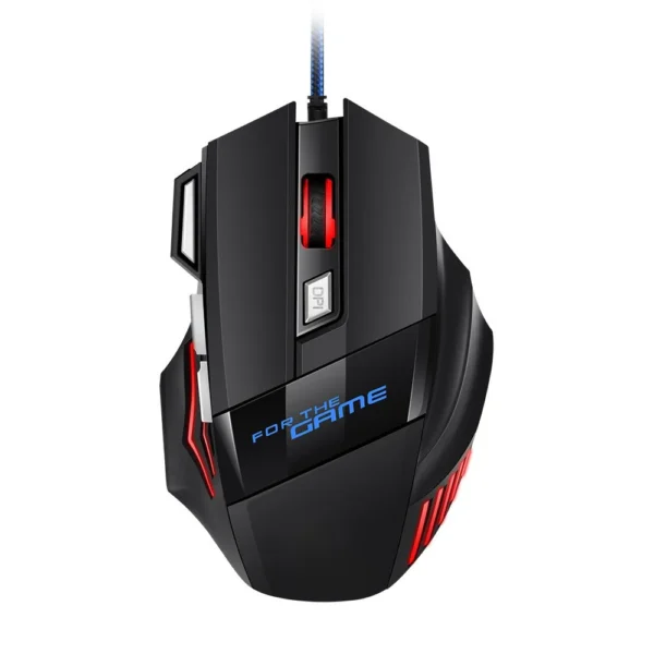 1 PC New Hyperspeed USB Gaming Mouse RGB Backlit Ergonomic Gaming Mice 7D Esports Wired Mouse for Laptop PC Gamer