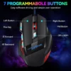 1 PC New Hyperspeed USB Gaming Mouse RGB Backlit Ergonomic Gaming Mice 7D Esports Wired Mouse for Laptop PC Gamer