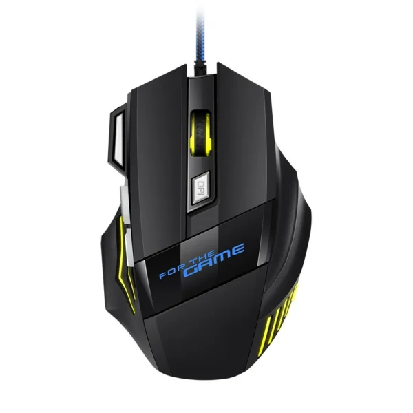 1 PC New Hyperspeed USB Gaming Mouse RGB Backlit Ergonomic Gaming Mice 7D Esports Wired Mouse for Laptop PC Gamer