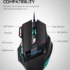 1 PC New Hyperspeed USB Gaming Mouse RGB Backlit Ergonomic Gaming Mice 7D Esports Wired Mouse for Laptop PC Gamer